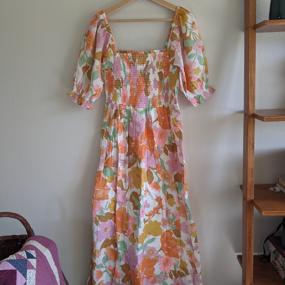 Billabong Super Sweet Floral Maxi Dress - Sz L